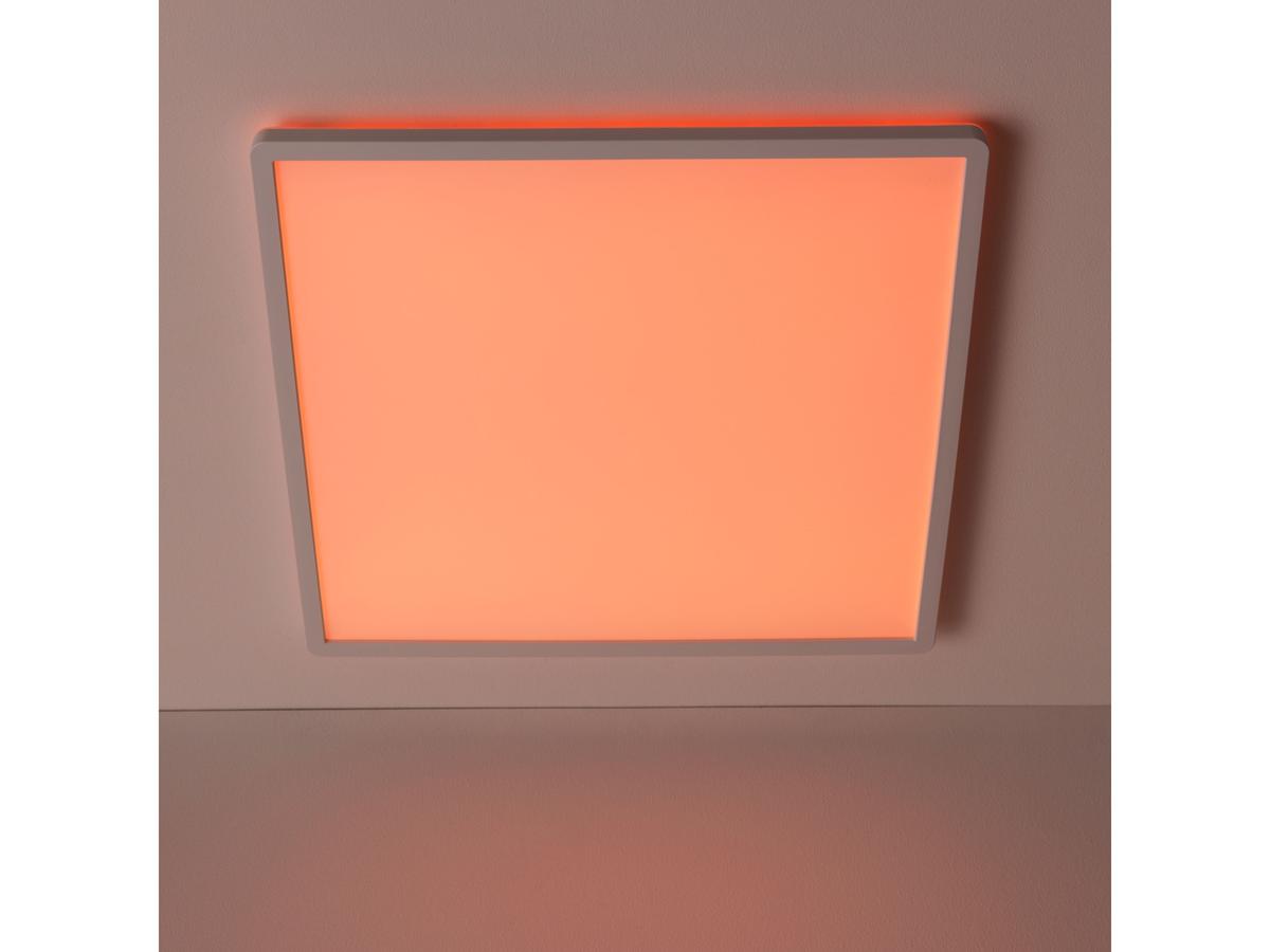 Brilliant Tanida LED-Plafondlamp - RGBW Kleuren - Vierkant Model - 23W, 3000 lm, 4000K