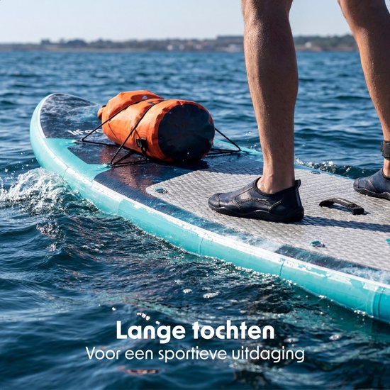 LifeGoods SUP Board Touring - 165 KG Draagkracht - 365 x 76 cm - Opblaasbaar - Compleet Sup pakket - Donkerblauw