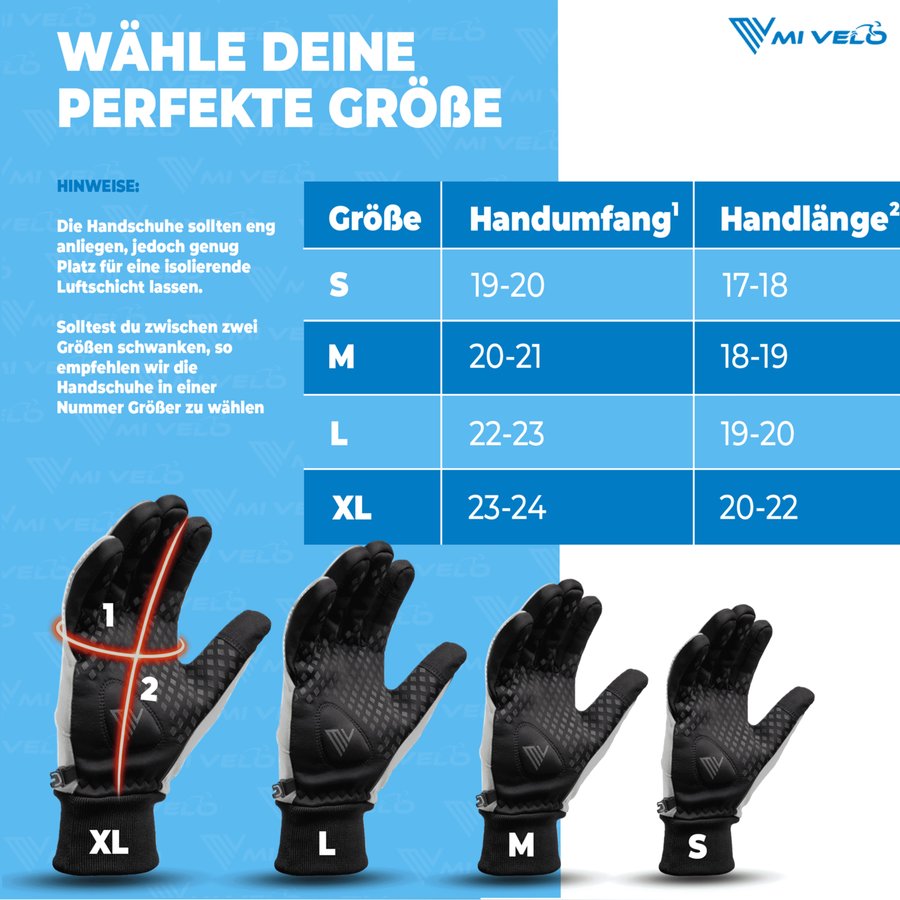 MiVelo Winddichte & Waterafstotende Fietshandschoenen - Unisex - Reflecterend - Maat XL