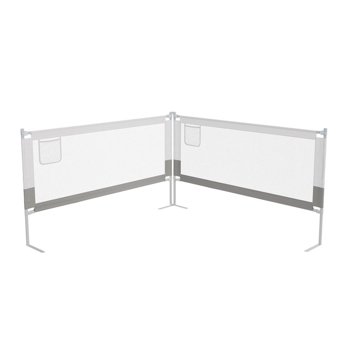 Juskys Jaron Bedhekje Voor Baby's - Grijs - Verstelbare Hoogte - 180 cm x 71-101 cm