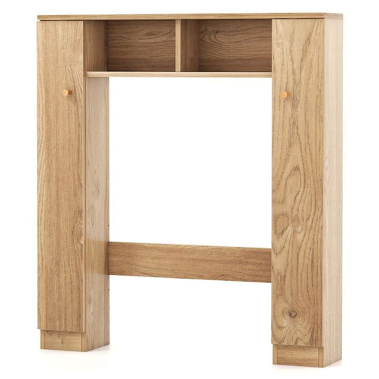 Cost Toilet Toiletkast met Dubbele Deur - Hout - Bruin - 87,5x18x98 cm