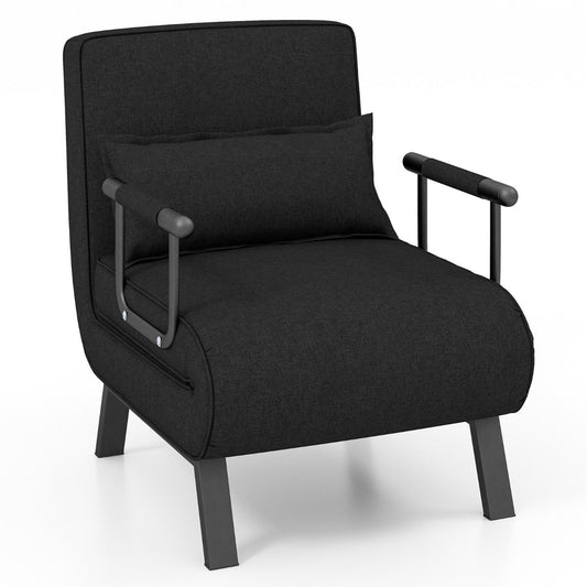 Coast Fauteuil - Slaapbank - 5 Posities - Max. 150 kg - 184 x 65 x 29 cm - Donkergrijs