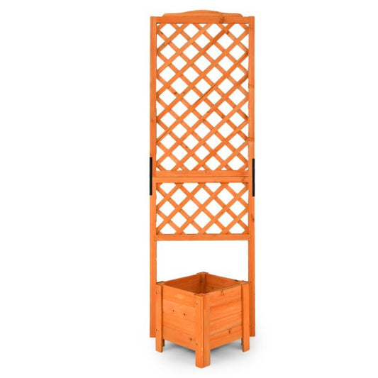 Coast Plant Box 180 cm High Garden Bed met trellis oranje