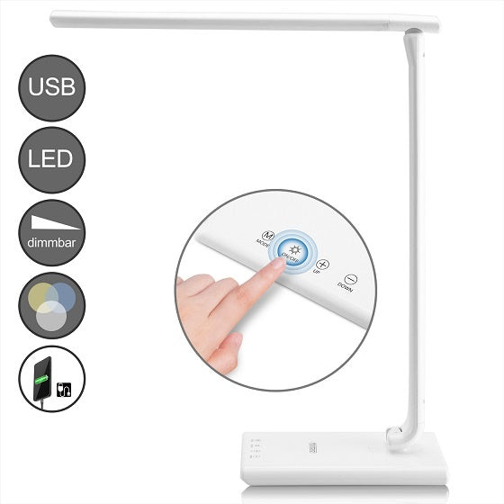 Monzana LED tafellamp Cataleya Zwart 42cm