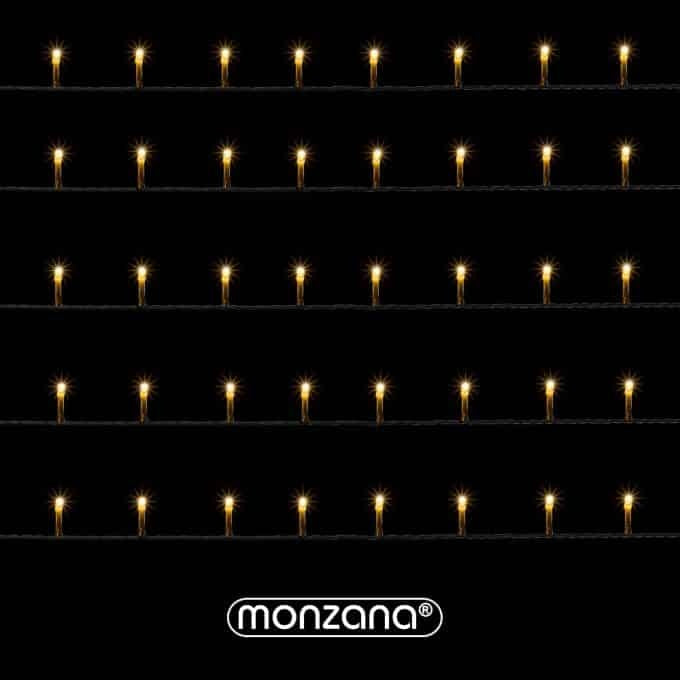 Monzana Lichtketting Kerst - Warm Wit - 40m - Met Afstandsbediening