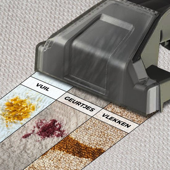 Vonia Tapijtreiniger - Vlekkenreiniger - Bankreiniger - Reinigingsmachine - Bekledingsreiniger - 450W - Grijs