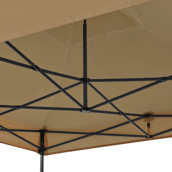 VONROC Partytent - Paviljoen - Easy Up - Opvouwbaar - Waterdicht - Met Draagtas - 300 x 300 cm – Beige