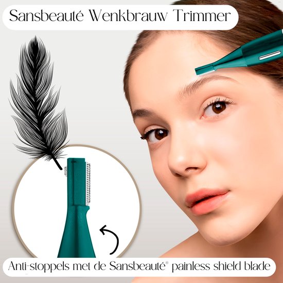 6-in-1 Bikinitrimmer - Sansbeauté® - Gezicht - Oksels - Benen - Bikinilijn - Wenkbrauw Trimmer - Gezichtsontharing Dames - Intieme Zone - Ladyshaves Bikini - Ontharingsapparaat Electrisch