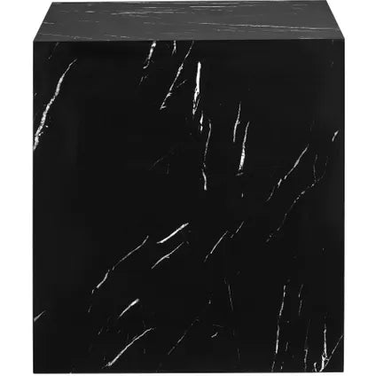 tectake Lasley Salontafel – Marmerlook – MDF – 45 x 45 x 50,5 cm
