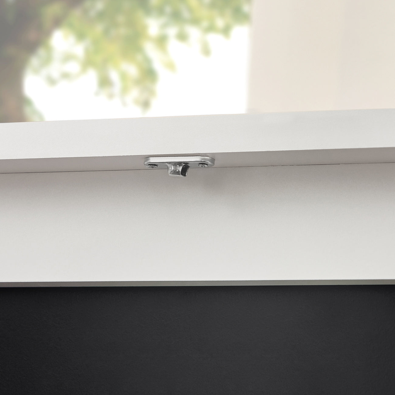SoBuy FWT03-PF Eettafel inklapbaar met krijtbord- Max. 80 kg - 75 x 50 x 76 cm - Wit