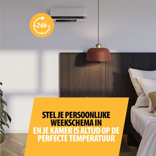 Tristar KA-5210 Elektrische Keramische Kachel – 2000W – Met Timer, Afstandsbediening & Ventilatiefunctie – Wandmontage – Energiezuinig