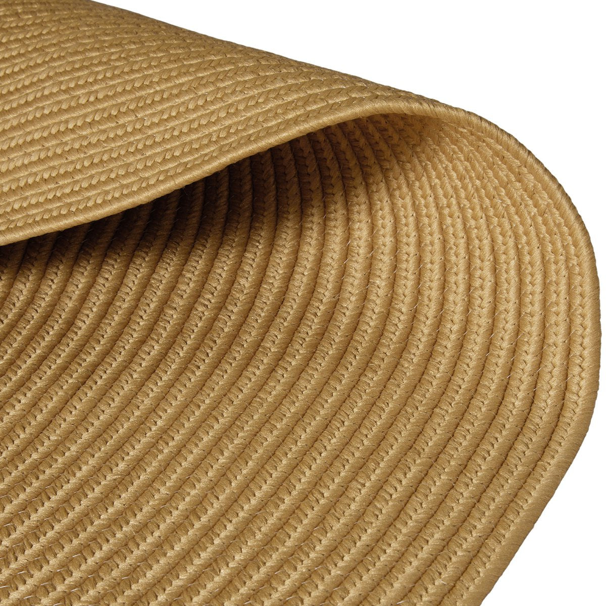 tectake® gevlochten vloerkleed Raya – Ø 160 cm – jute-look bruin