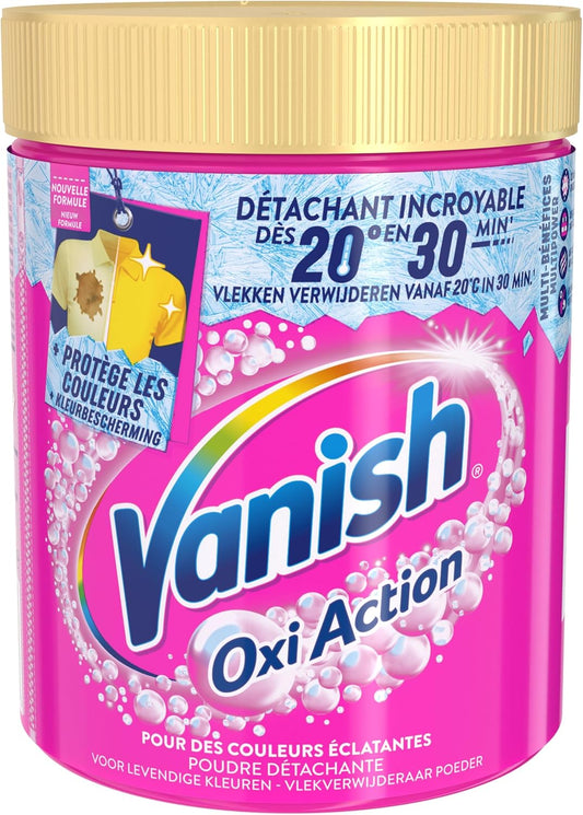 Vanish Oxi Action Vlekverwijderaar Poeder – 940g – Krachtige Wasbooster voor Witte en Gekleurde Was