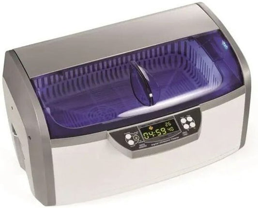 Perel Ultrasone Reiniger 6 L - Ontgasfunctie - Afvoerventiel - Instelbare timer en temperatuur - Uitneembare mand en horlogehouder - Professioneel gebruik - 310 W, 35 kHz - Wit
