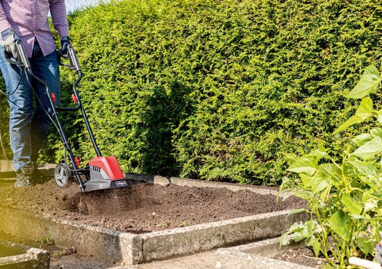 Scheppach Elektrische Tuinfrees MTE460 1500W – Grondfrees & Cultivator – 45 cm Werkbreedte – 22 cm Werkdiepte – 24 Messen voor Moestuin, Borders en Gazons