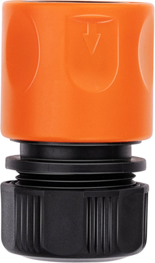 BLACK+DECKER Tuinslang Snelkoppeling - 1/2'' - ⌀13 mm - Kunststof - Zwart/ Oranje