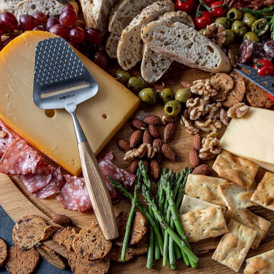 Boska Kaasschaaf Oslo+ - Non-stick - Europees eikenhout - RVS - Ergonomisch - Multifunctioneel