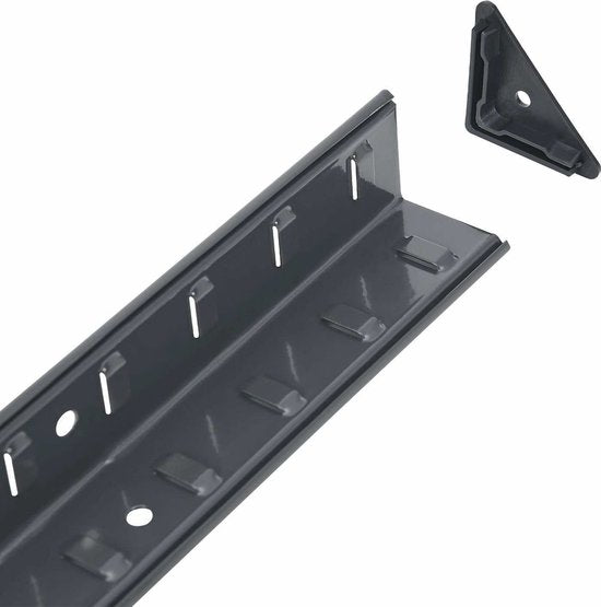 2 stuks Magazijnstelling / Opbergrek - Easy - 160 x 80 x 40 cm - Grijs