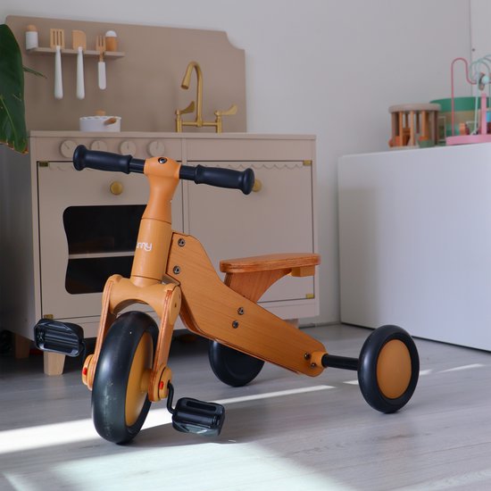 Sunny Walker 2-in-1 1000 Houten Loopfiets - Vanaf 2 jaar - Walker Trike - Verstelbaar zadel - FSC Mix