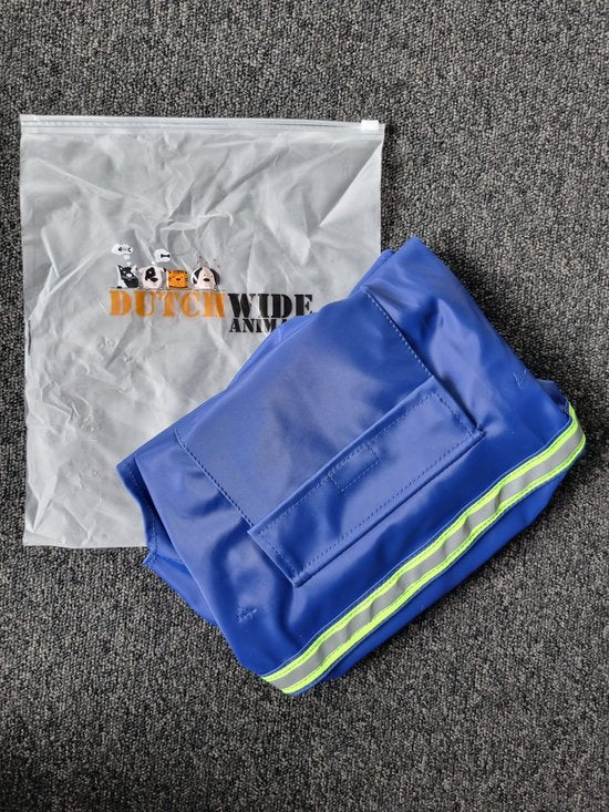 Regenjas Hond Maat XL Hondenjas Jas Honden Puppy Hondenkleding - Blauw - Dutchwide