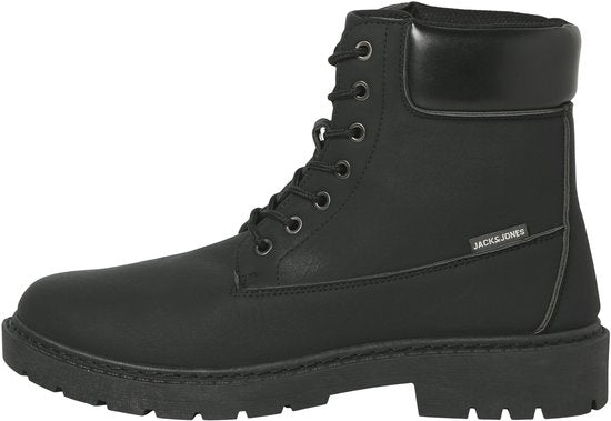 Jack & Jones - Heren Veterschoenen Thames Boot - Zwart - Maat 45