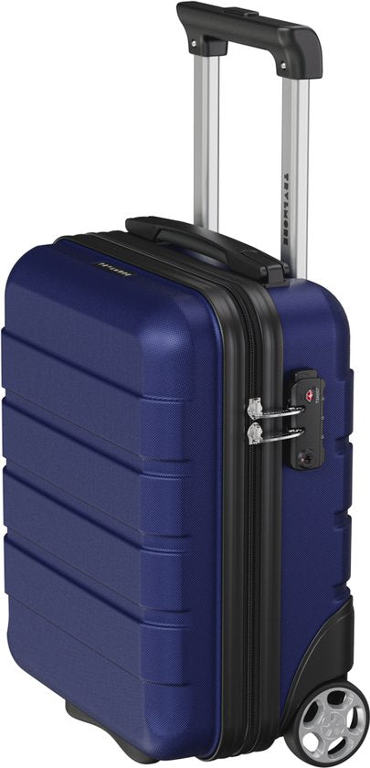 TRVLMORE Handbagagekoffer - 40x30x20 cm - Underseater - 24L - TSA-slot - 2 Wielen - Donkerblauw