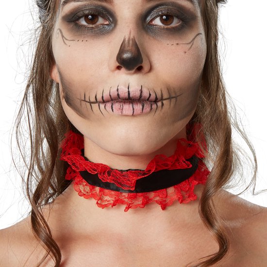Dressforfun Griezelige geliefde XXL - verkleedkleding kostuum halloween verkleden feestkleding carnavalskleding carnaval feestkledij partykleding - 302019
