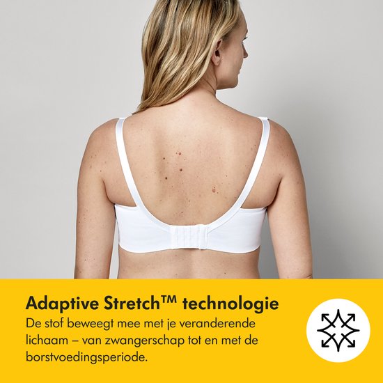 Medela Keep Cool bh - Naadloze voedingsbh - Zwangerschapsbh met 2 ademende zones - Soft Touchmateriaal - Zwart - Maat S