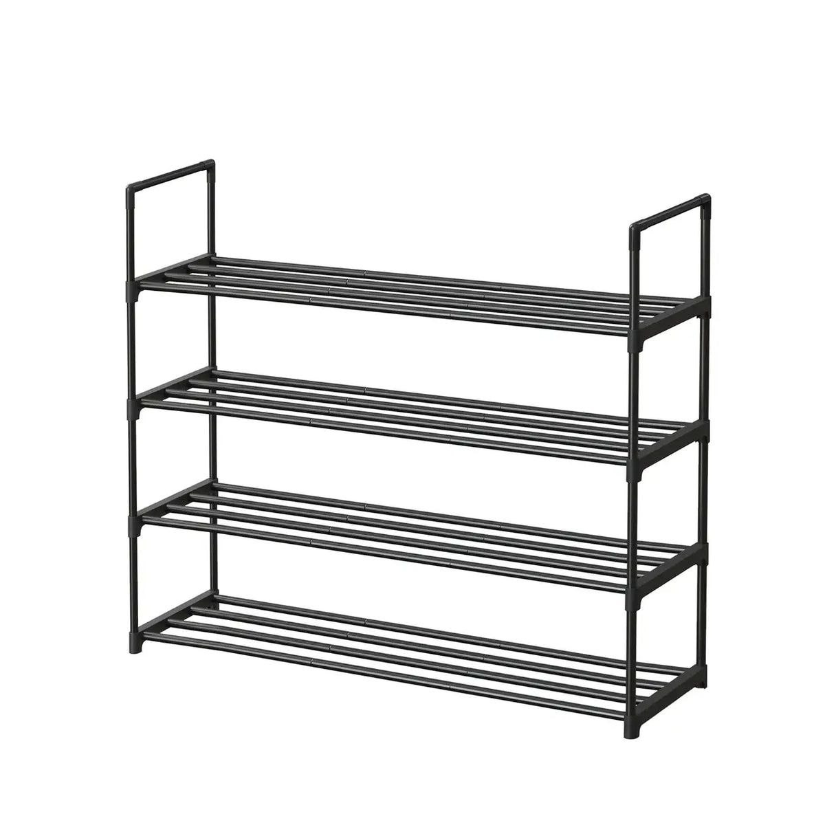 JOYFURNOS schoenenrek 4-laags - zwart - 30 × 92 × 74 cm