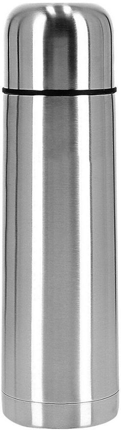 Thermosfles - Thermosbeker - Isolatiekan - Isoleerkan - Dubbelwandig - 0.5 Liter - RVS - Voor Warme en Koude Dranken - Inclusief EBOOK