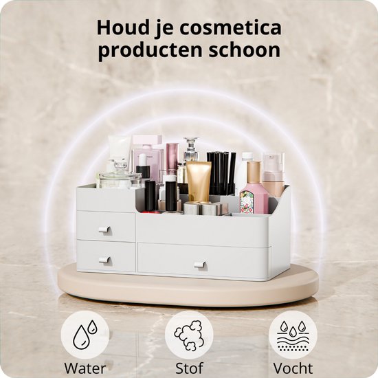 Organess - Make up organizer - Opbergdoos - Skincare organizer - Make up koffer - Wit