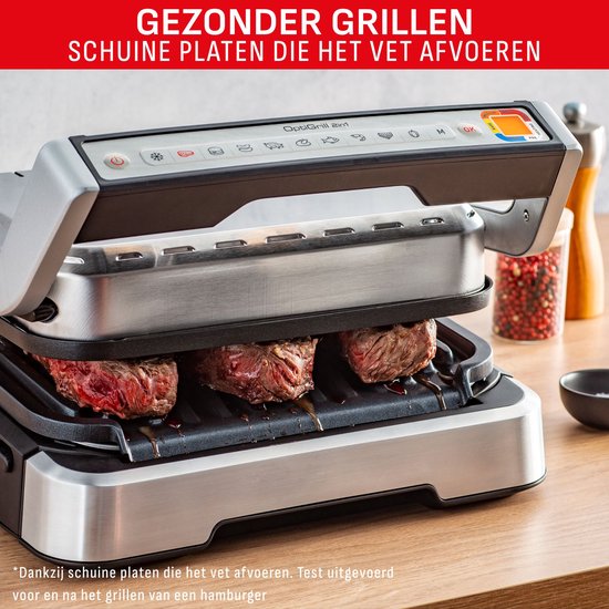 Tefal OptiGrill 2in1 GC772D - Contactgrill - Intelligent Grill en BBQ