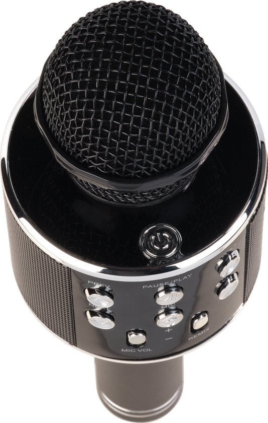 Denver Karaoke Microfoon Bluetooth - Draadloos - Karaoke Set - Ingebouwde Speaker - AUX - MicroSD - KMS20 - Zwart