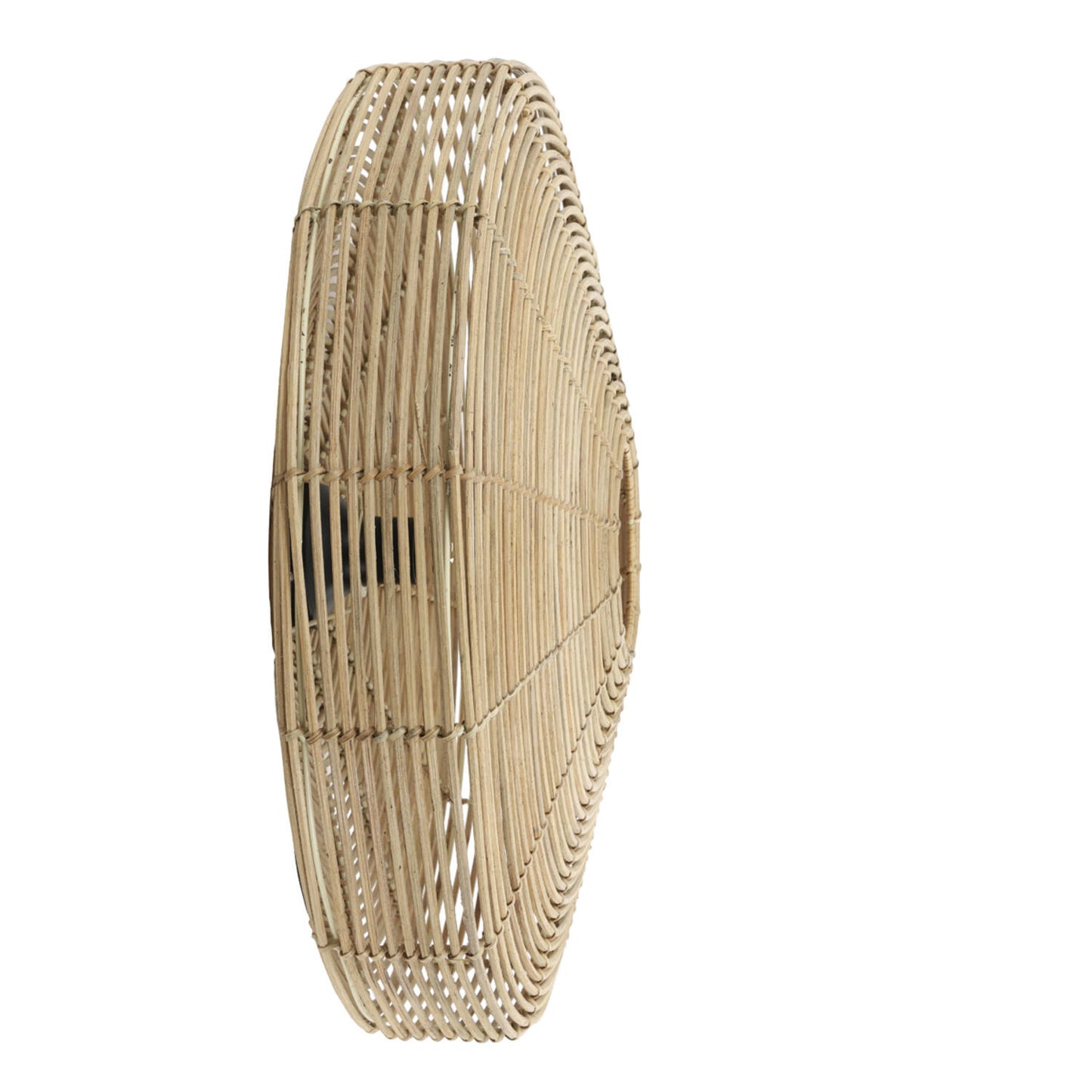 Light & Living Wandlamp Mataka – Ø 60 cm – Gevlochten Rotan In Naturel/Bruin – Moderne Ronde Wandlamp Voor Sfeervol Lichteffect – Exclusief Lichtbron – E27 Fitting