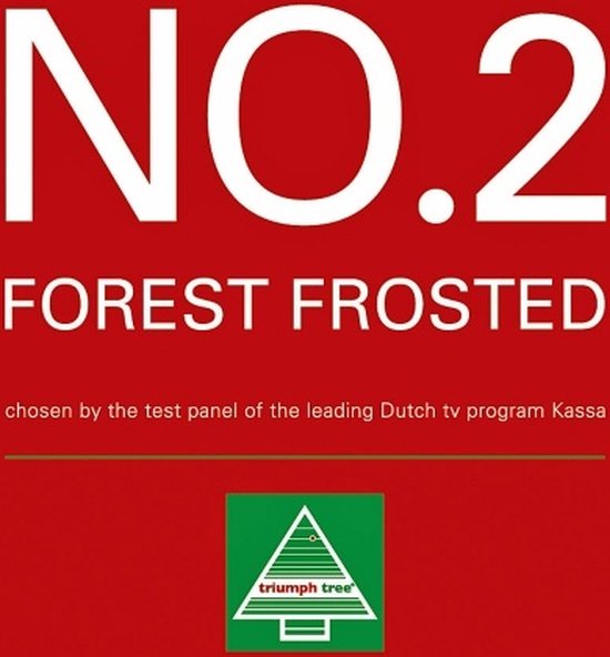 Triumph Tree Forest Frosted Kerstboom H155 cm - Kerstversiering voor Binnen met Frosted Naalden - Kunstboom Rond met Insteekconstructie en Kliksysteem - Ø119 cm - Groen