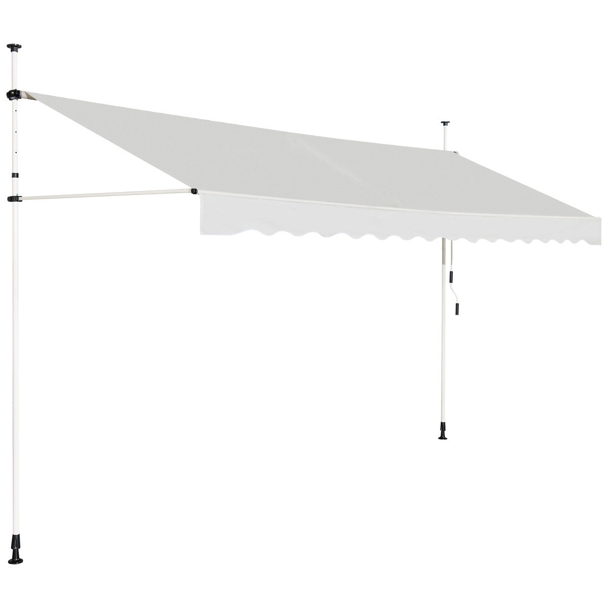 Coast Zonnescherm Uitschuifbare Zonwering Waterdicht 395 cm Beige
