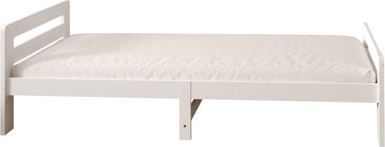 Sunny Olla Kinderbed – 200 x 90 – 205,5 x 98 x 61 cm – Peuterbed Meisjes en Jongens – FSC 100% Hout – Met Lattenbodem –Exclusief Matras – Wit