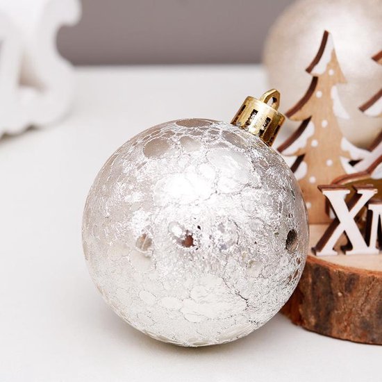 Luxe Kerstballen Set 30 Stuks – Goud & Zilver Ø6cm – Kerstboom Decoratie Se