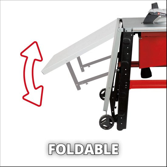 Einhell Elektrische Zaagtafel TE-TS 315 U - 2200 W - Ø315 mm - Zaagblad 45° kantelbaar naar 1 zijde - Incl. 24 tands zaagblad - Op hoog inderstel