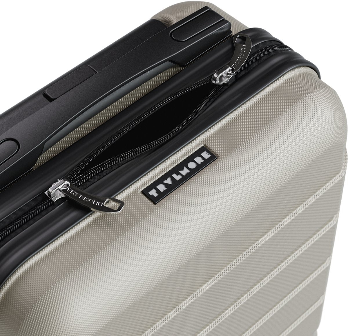 TRVLMORE Handbagagekoffer 40 x 30 x 20 cm – 24 L – Underseat – TSA-slot – 2 Wielen – Champagne