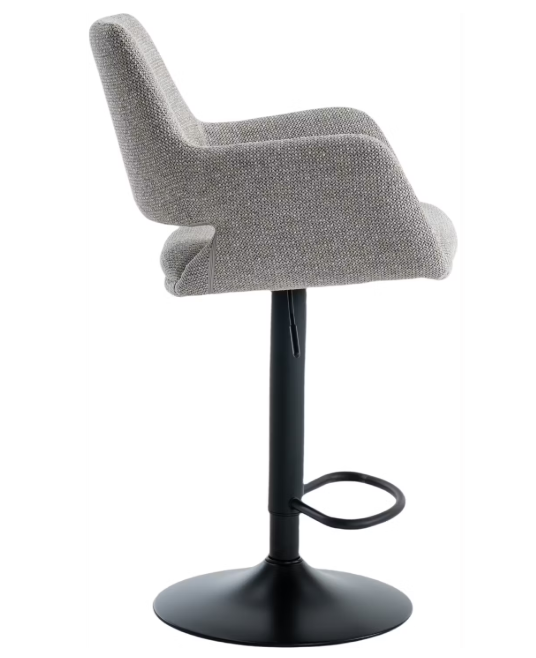 Criks Design Monza Barkruk Taupe – 2 Stuks, In Hoogte Verstelbaar 93-115 cm, 360° Draaibaar