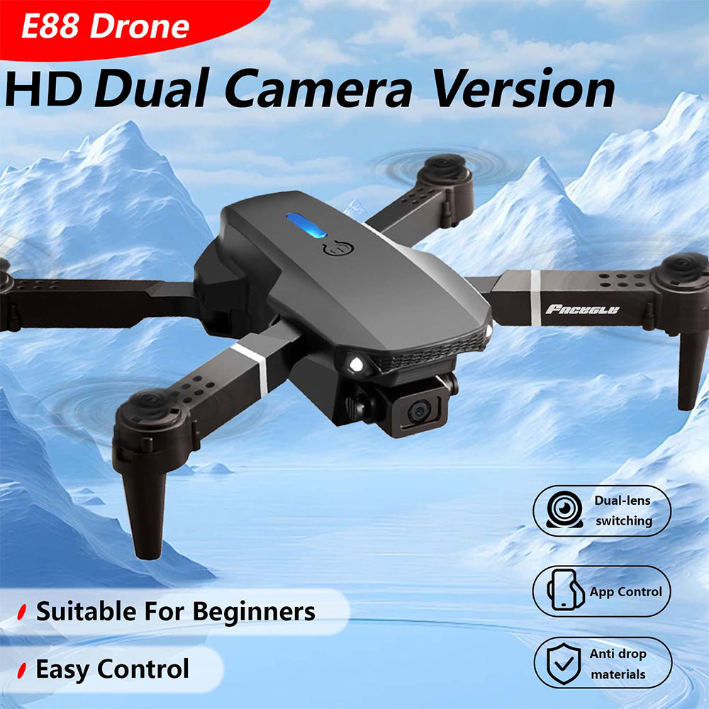 FACEGLE E88 Speelgoeddrone - Opvouwbare Quadcopter - High-Definition Dubbele Camera's