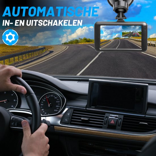 VERTREX Dashcam voor Auto 1080P Full HD - Voor en Achter - Dash cams - Nachtvisie - G-Sensor - 170° Wijdhoeklens - 3,0" LCD - Bewegingsdetectie - Loop Recording - Incl. 32GB MicroSD Kaart