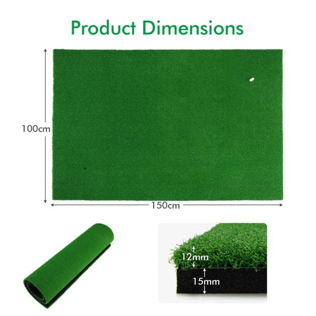 Coast Golf Afslagmat - Standaard - Echt Gevoel Golf Oefenmat - Golf Putting Mat - 1,5 m x 1 m