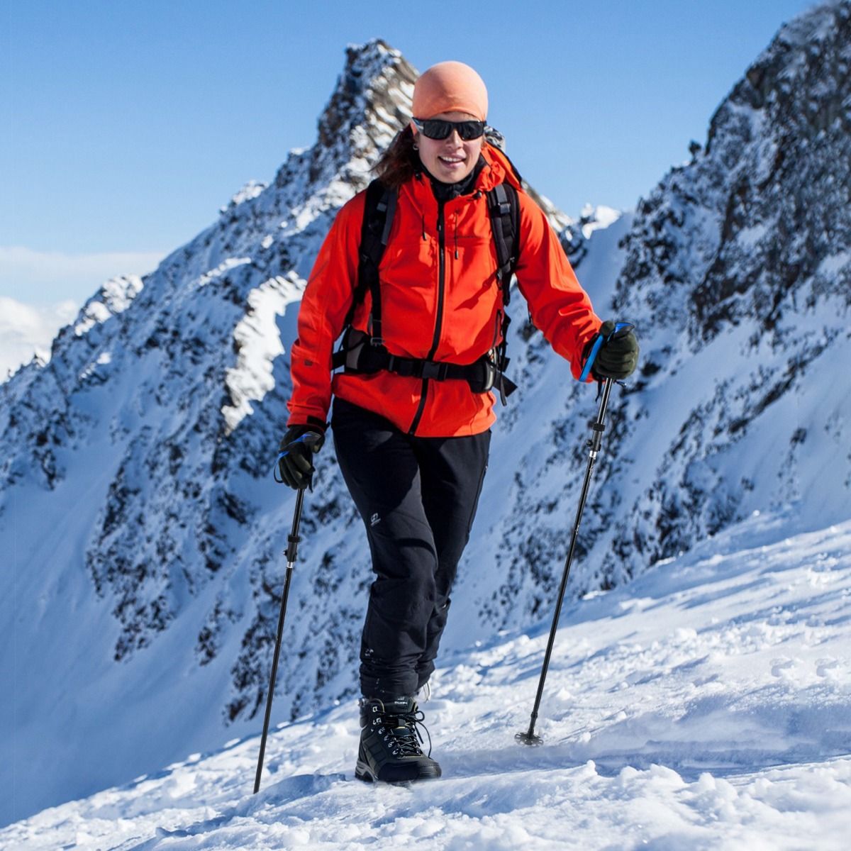 Coast Opvouwbare Wandelstokken - met snelvergrendeling - verstelbaar voor 166-195 cm - blauw