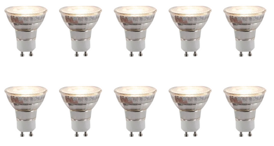 Set van 10 - Lucide Reflector GU10 Spot - Ø 5 cm - 8 W