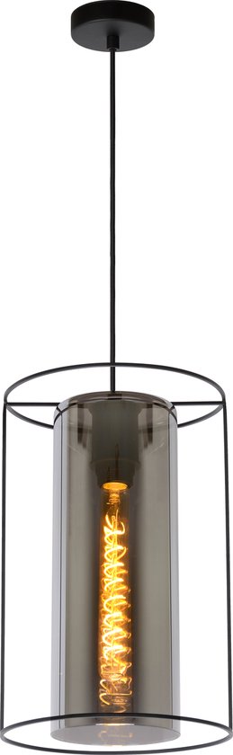 Lucide DOUNIA Hanglamp - Ø 25 cm - E27 - Zwart