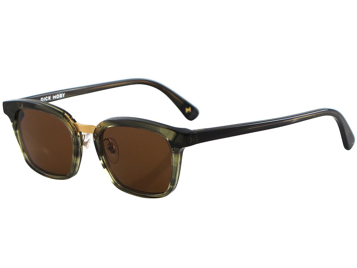 Dick Moby Doha Zonnebril - Biologisch Afbreekbaar Acetaat - UV400 ZEISS Lenzen - maat Glasbreedte 49 mm Green Leaves