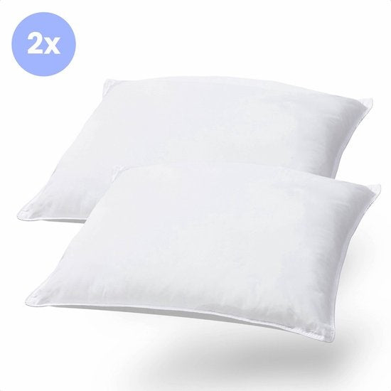 Soulsnooze Luxe Hoofdkussen - Set van 2 stuks - Medium - 60 x 70 cm - Aanpasbaar - Wit