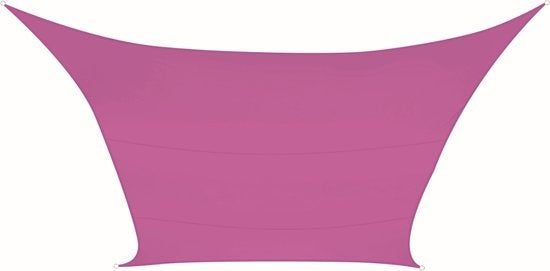 Perel Schaduwdoek, waterafstotend, 4 x 3 m, 160 g/m², polyester, rechthoek, fuchsia